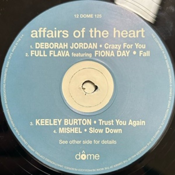 画像1: Various / Affairs Of Heart Inc. Deborah Jodan Full Flava Keeley Burton Mishel - UK Only Compilation - (1)