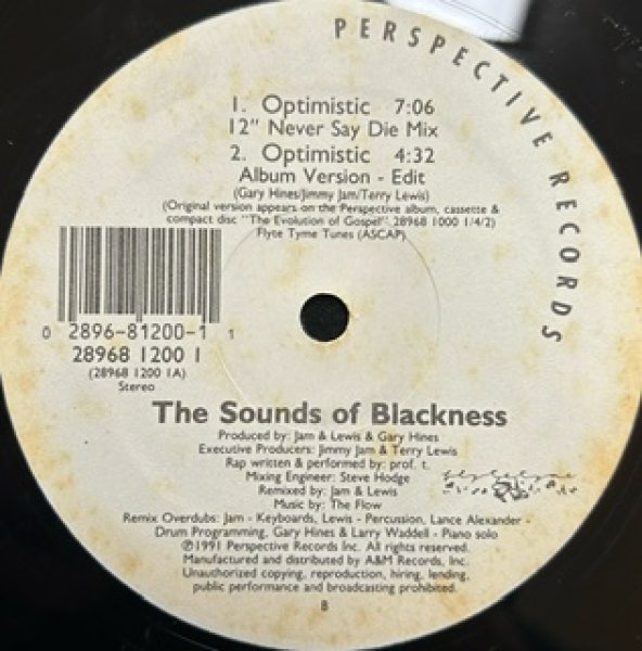 画像1: Sound Of Blackness / Optimistic - US Press - (1)