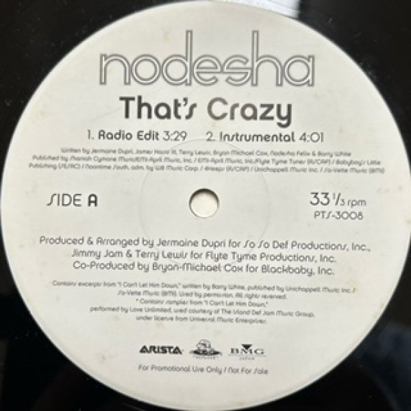 画像1: Nodesha / That's Crazy - JP Promo Only !!! - (1)