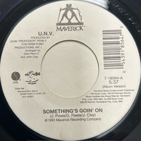 画像1: UNV / Something's Goin On cw Flipside - The Recommendable 7 Inch - (1)