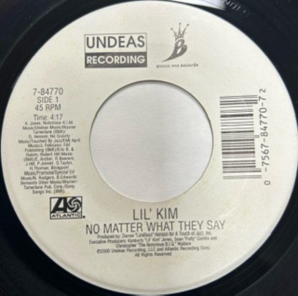 画像1: Lil Kim / No Matter What They Say cw Single Black Female - 7 Inch - (1)