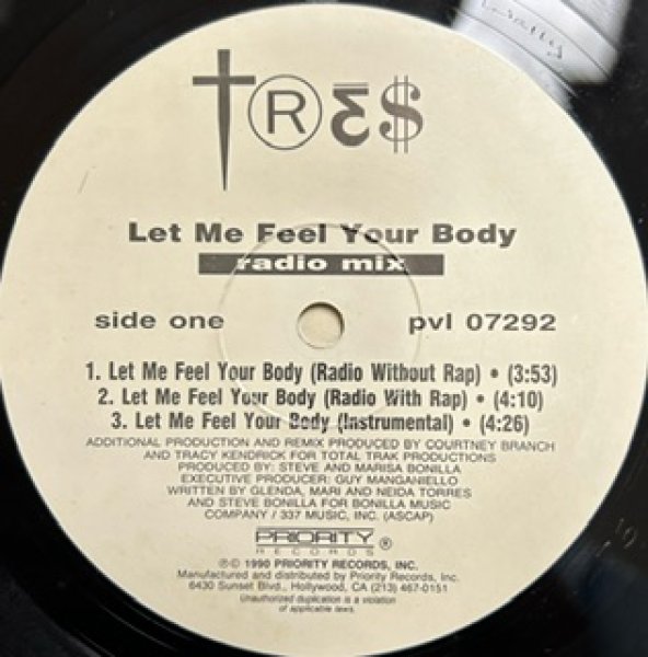 画像1: Tres / Let Me Feel Your Body - US Promo Only - (1)