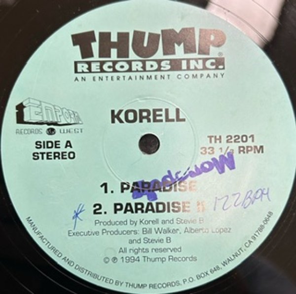 画像1: Korell / Paradise cw Let Me The One , Love You Girl - Rare New Jack Swing - (1)