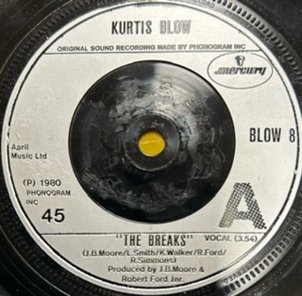 画像1: Kurtis Blow / The Breaks - 7 Inch - (1)