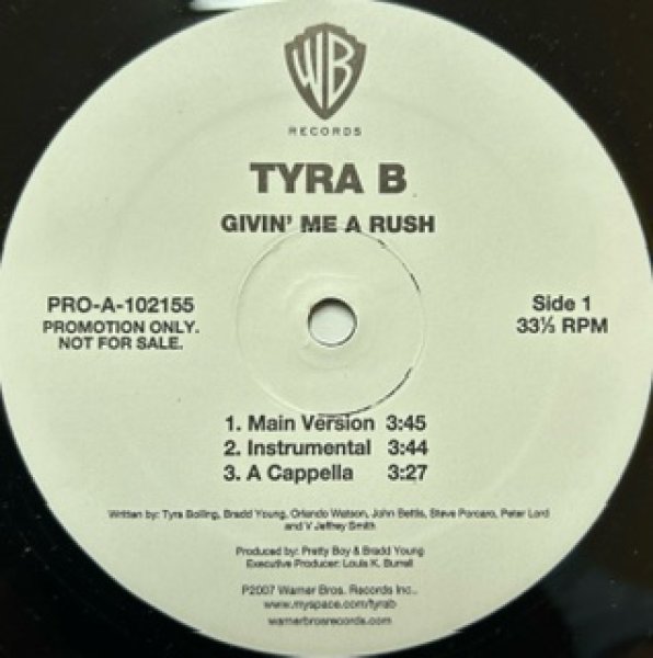 画像1: Tyra B / Givin' Me A Rush - US Promo Only -  (1)