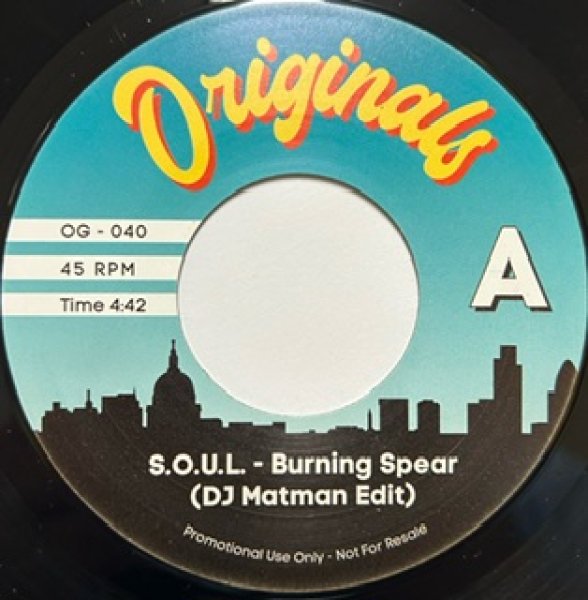 画像1: DJ Matman / Soul Burning Spear cw Pete Rock CL Smooth Go With The Flow - 7 Inch - (1)