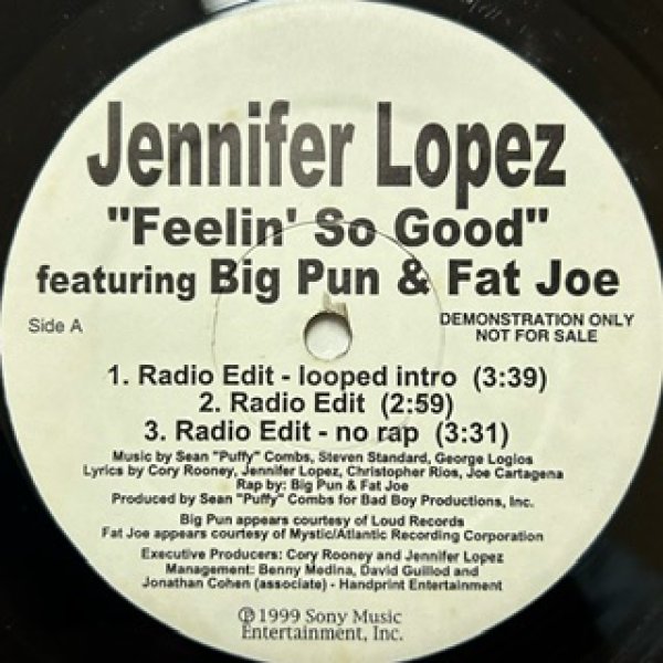 画像1: Jennifer Lopez / Feelin' So Good ft Big Pun And Fat Joe  - US Promo Only Ver !!! -  (1)