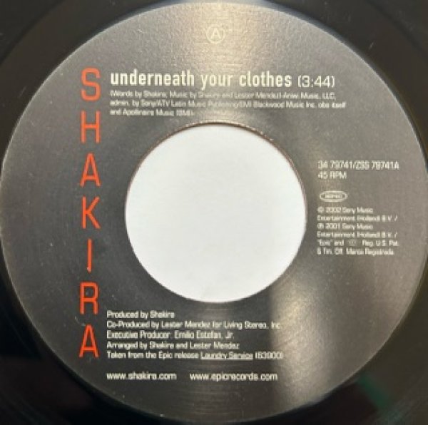 画像1: Shakira / Under Your Clothes - The Recommandable 7 Inch - (1)