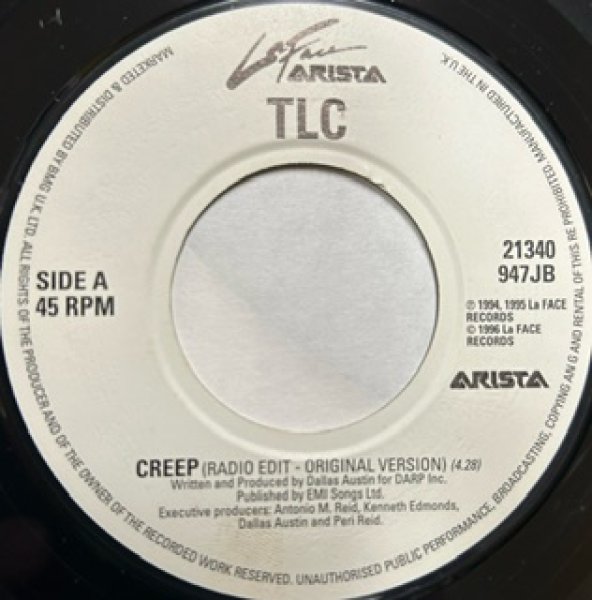 画像1: TLC / Creep cw Water Falls - Original UK Press 7 Inch W-Sider !!!!!!!!!!!!!!!!!!!!!!!!!!!!!!!!!!!!!! - (1)