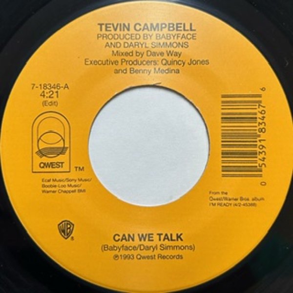 画像1: Tevin Campbell / Can We Talk cw Look What We'd Have If You Were Mine  - Rare 7 Inch !!!!!! - (1)