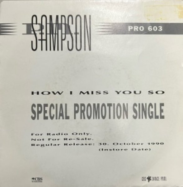 画像1: P.M. Sampson / How I Miss You So  - The Recommendable 7Inch - (1)