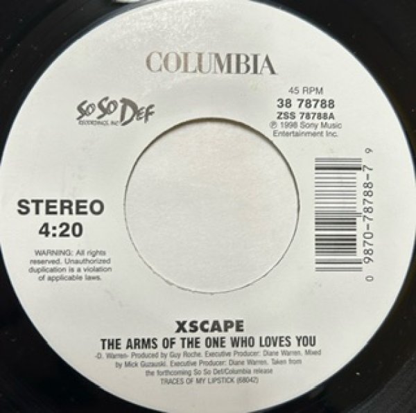 画像1: Xscape / The Arms Of The One Who Loves You - 7Inch - (1)