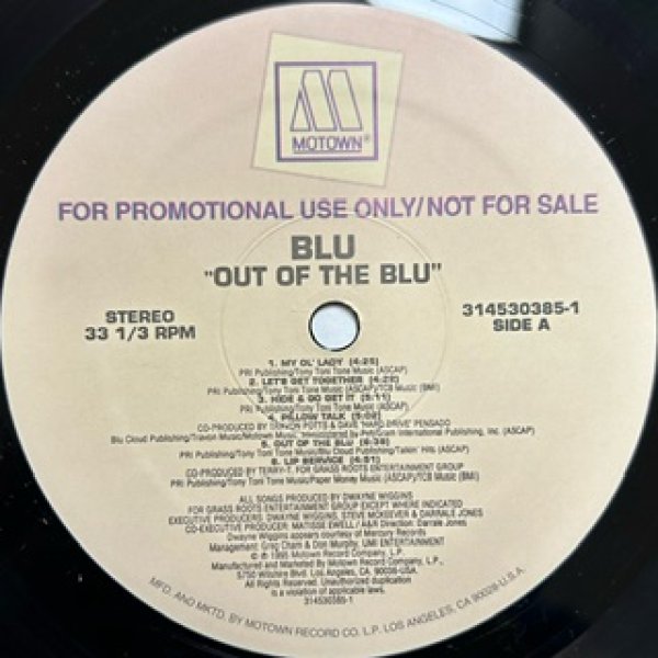 画像1: Blu / Out Of The Blu - Promo Only LP - Inc. Lip Service   (1)