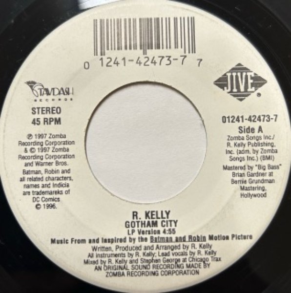 画像1: R Kelly / Gotham CIty  - The Recommendable 7 Inch -  (1)