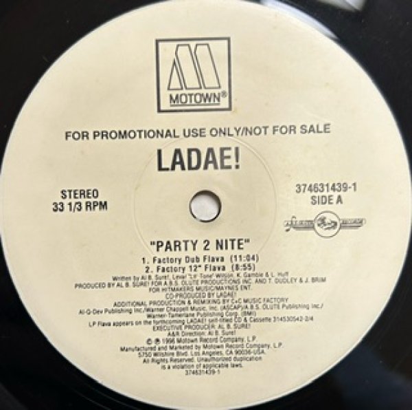 画像1: Ladae ! / Party 2 Nite　- US Promo Only - (1)