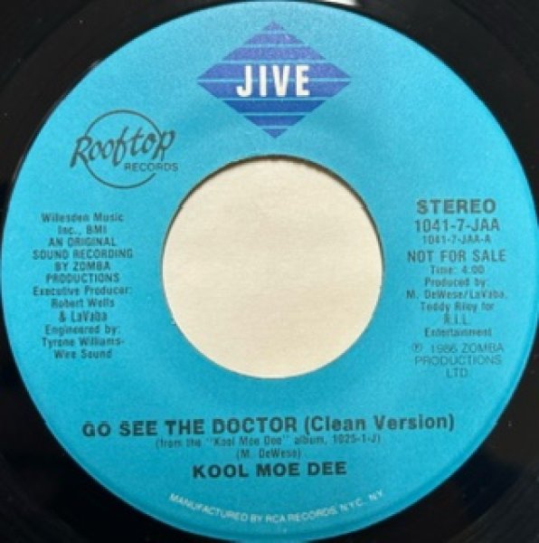 画像1: Kool Moe Dee / Go See The Doctor - 7 Inch - (1)