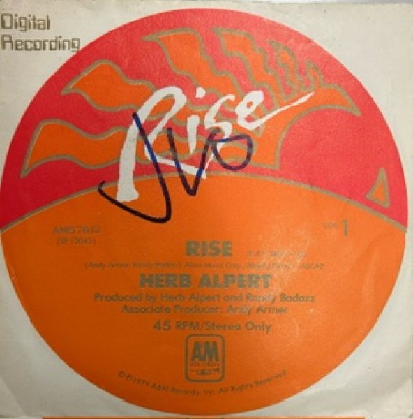 画像1: Herb Alpert / Rise cw Aranjues (Mon Amor) - 7 Inch - (1)