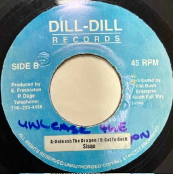 画像1: Sisqo / Unleash The Dragon cw Got To Get It - Jamaica Press 7 inch - (1)