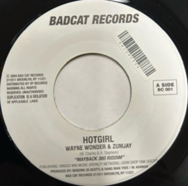 画像1: Wayne Wonder / Hot Girl cw Buju Barton May Back - 7 Inch - (1)