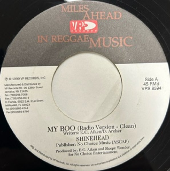 画像1: Shine Head / My Boo -  7 Inch - (1)