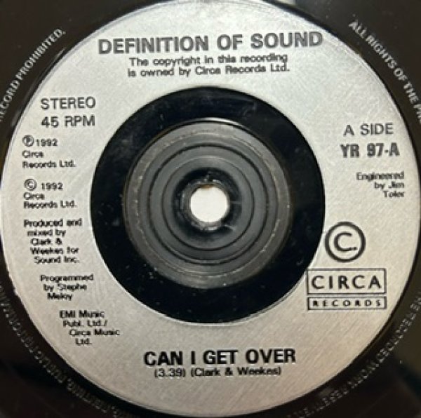 画像1: Definition Of Sound / Can I Get Over cw Reverse The Hearse - 7 Inch  - (1)