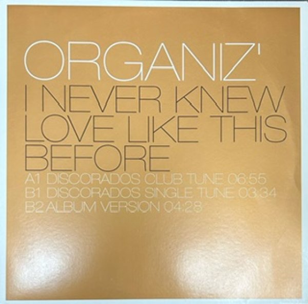 画像1: Organiz / I Never Knew Love Like This Before - The Recommendable France Press Only - (1)