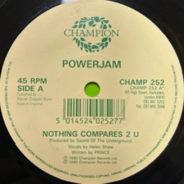 画像1: Power Jam / Nothing Compares ２U - The Recommandable Cover 7 Inch !!!!!!! - (1)