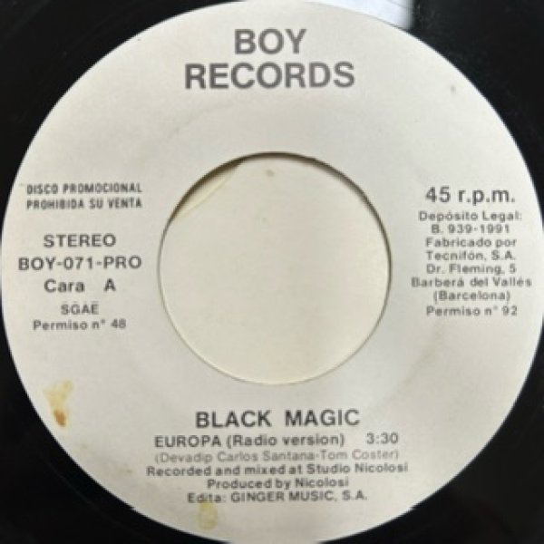 画像1: Black Magic / Europe - Spain Promo Only 7 Inch - (1)