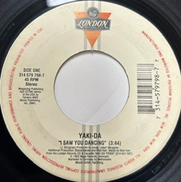 画像1: Yaki Da / I Saw You Dancing - The Recommandable GroundBeat 7 Inch - (1)