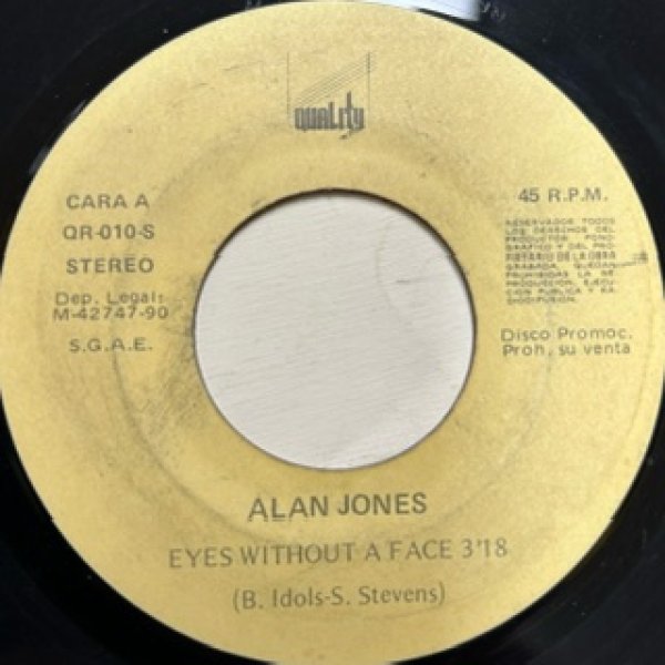 画像1: Alan Jones / Eyes Without A Face - Great GroundBeat Cover Spain Promo Only  7 Inch !!!!!!!!!!!!!!!!!! - (1)