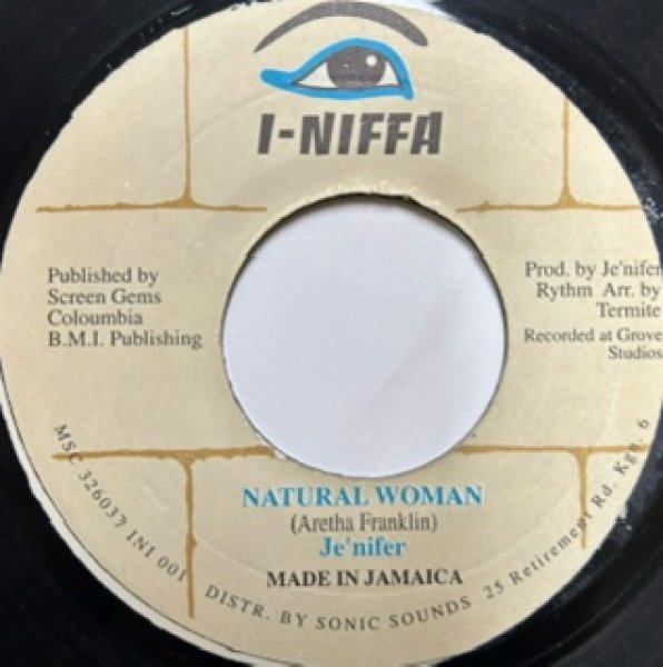 画像1: Je'nifer / Natural Woman - Jamaica Press Only Cover 7 Inch !!! - (1)