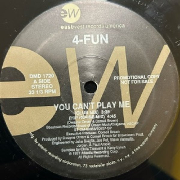 画像1: 4 Fun / You Can't Play Me - Indie new Jack Swing - (1)