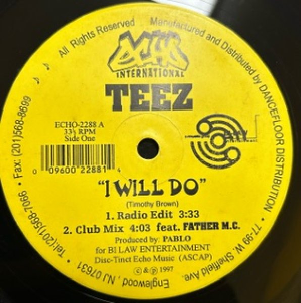 画像1: Teez / I Will Do Ft Father M.C. (1)