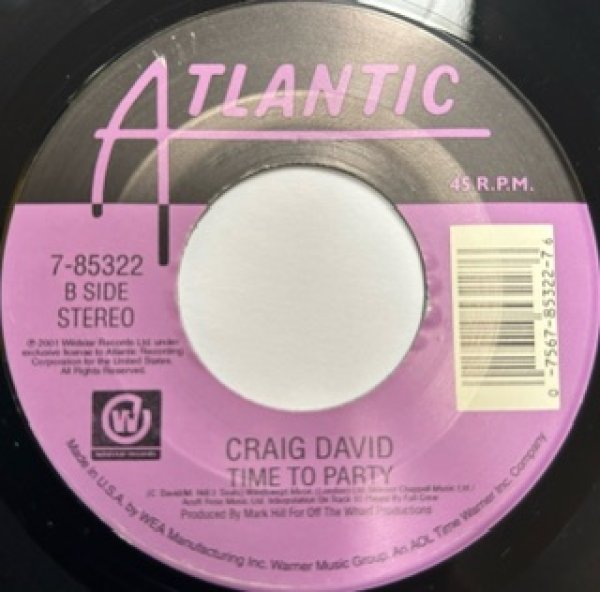 画像1: Craig David / Time To Party - 7 inch - (1)