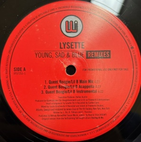 画像1: Lysette / Young,Sad & Blues - US Promo Only Remix!!! -   (1)