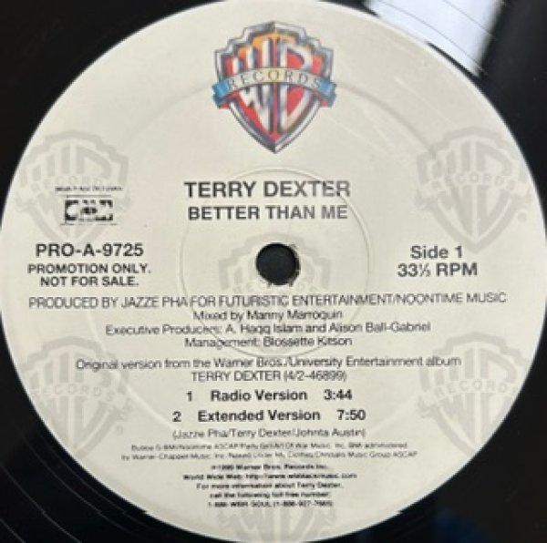 画像1: Terry Dexter / Better Than Me - US Promo Only - (1)