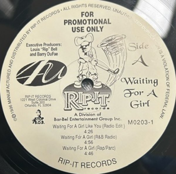 画像1: 4 U /  Waiting For A Girl - The Recommandable US Promo Only - (1)