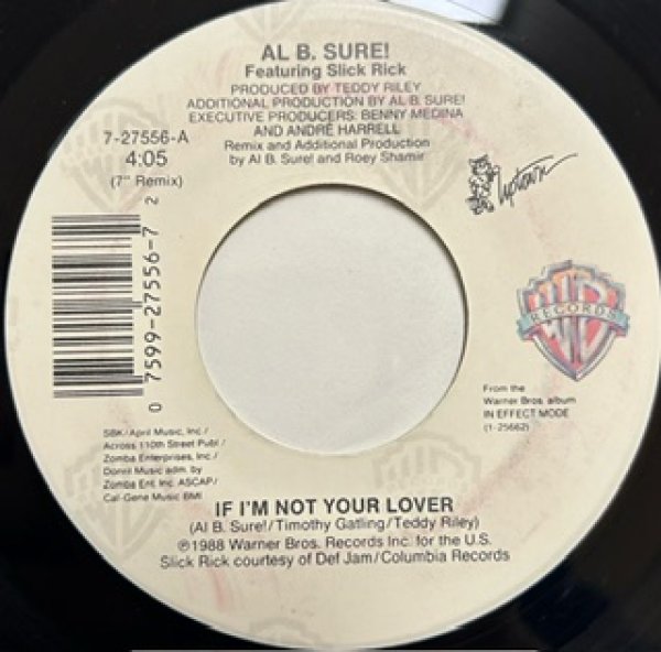 画像1: AL B Sure / If I'm Not Your Lover  - 7 Inch - (1)