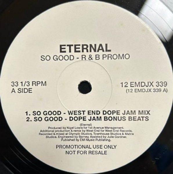 画像1: Eternal / So Good - UK Promo Only !!!!!! - (1)