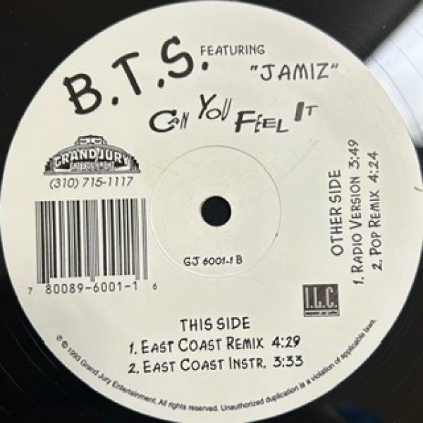 画像1: B.T.S. / Can You Feel It - New Jack Swing - (1)