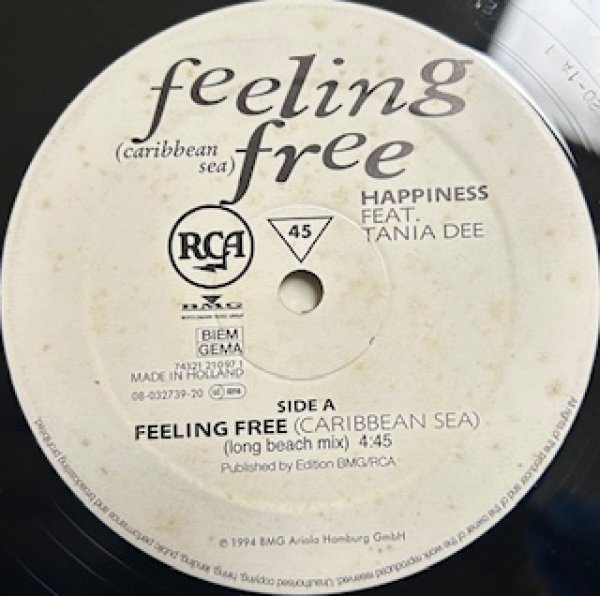 画像1: Happiness / Feeling Free - Rare Ace Beat !!! - (1)