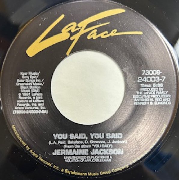 画像1: Jermaine Jackson / You Said You Said - 7 Inch - (1)