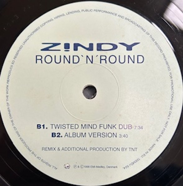 画像1: Zindy / Round ' N ' Round - EU Rromo Only - Inc Album Ver !!! (1)