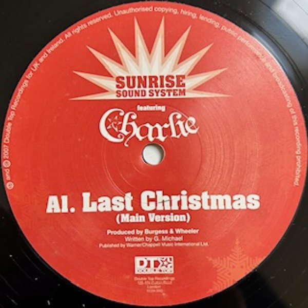 画像1: Sunrise Sound System ft Charlie / Last Christmas - The Recommandable Cover - (1)