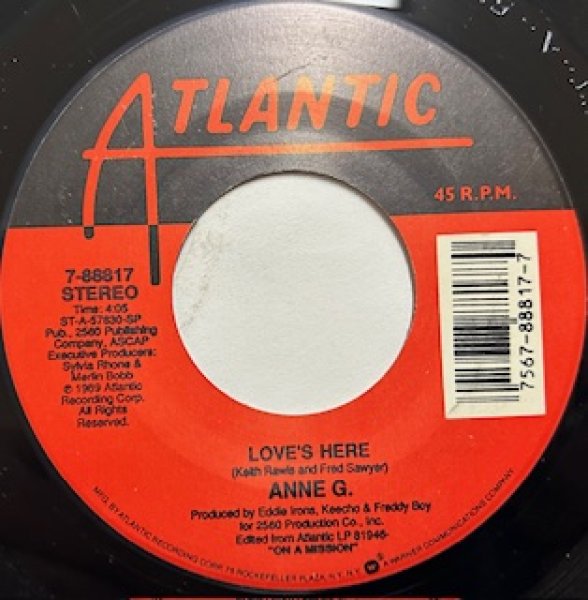 画像1: Anne G / Love's Here - Very Rare 7 Inch  - (1)