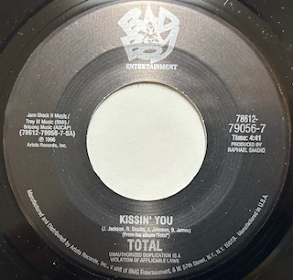 画像1: Total / Kissin' You cw Tell Me  - 7 Inch - (1)