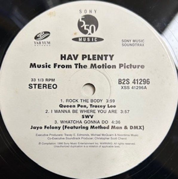 画像1: O.S.T. / Hav Plenty - US Promo Only LP - Inc SWV I Wanna Be Where You Are  (1)