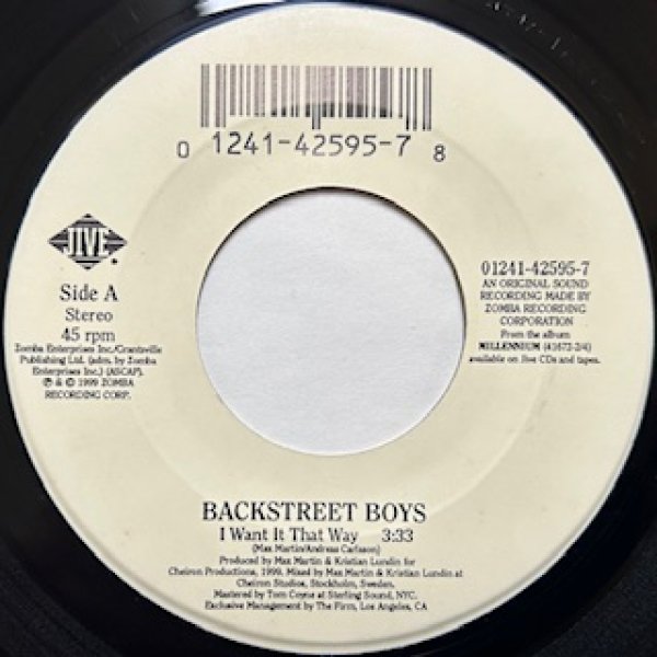 画像1: Back street Boys / I Want It That Way  - Very 7 Inch  - (1)