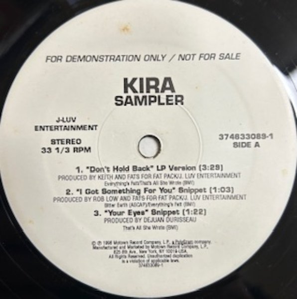 画像1: Kira / Don't Hold Back - US Promo Only LP Rare New Jack Swing !!! - (1)